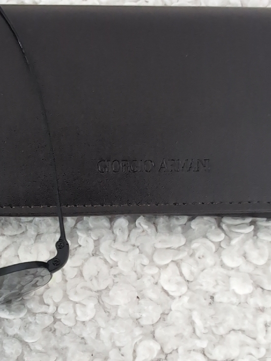 Giorgio Armani Black Aviator Sunglasses with Gray Lenses main image 4